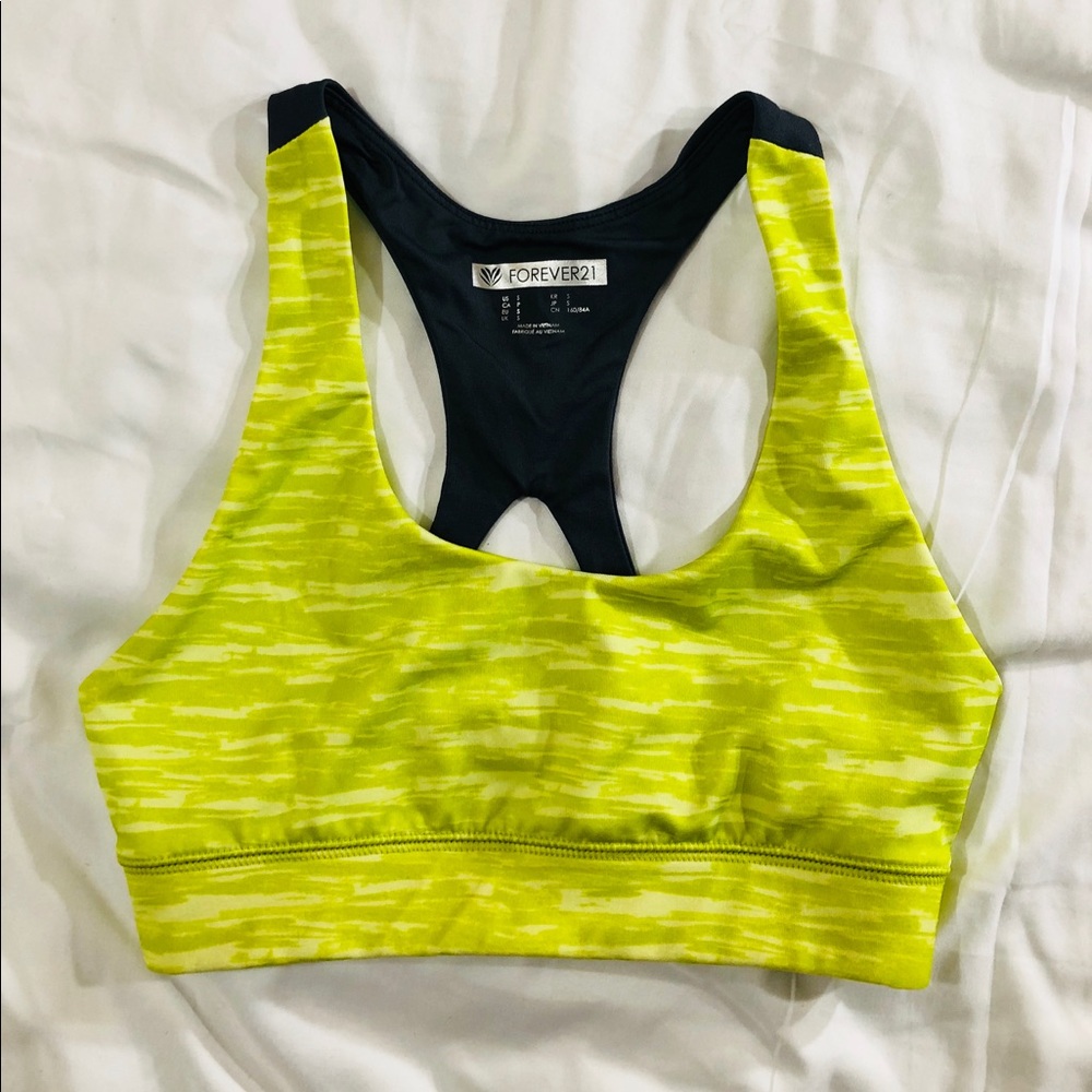 Forever 21 Lime Green Sports Bra